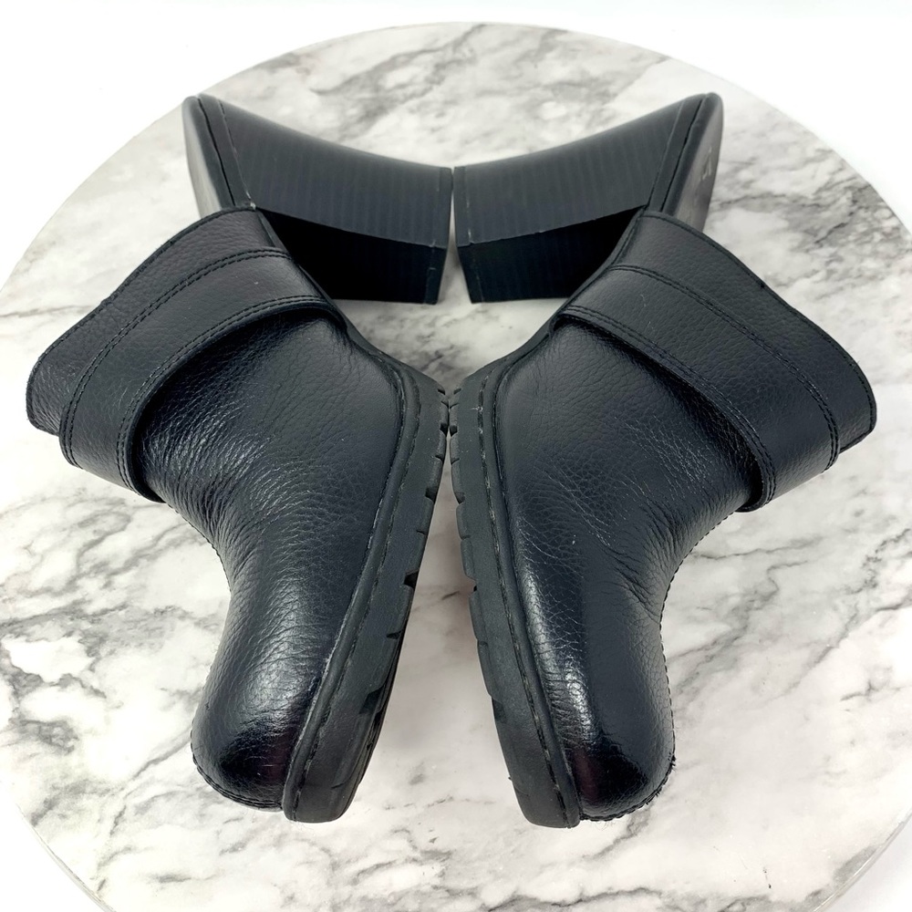Bolo by Born Buckle Leather Chunky Comfort Clog Mules 9   Classic Bohemian Comfy - Picture 7 of 16